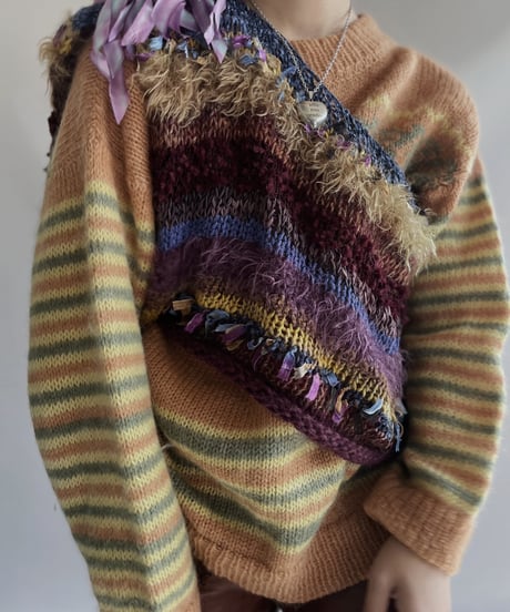 【USED】 Patterned Knit Vest 231209-012
