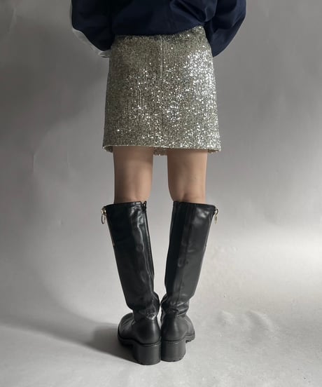 【USED】  Spangle Mini Skirt / 241130-028