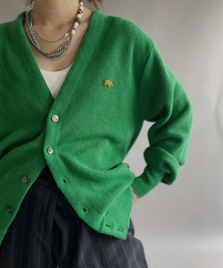 【USED】  Jack Nicklaus Acrylic Knit Cardigan / 221008-021