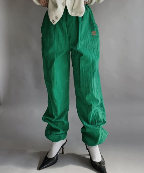 【USED】 Leopard Nylon Pants Green / 230128-020