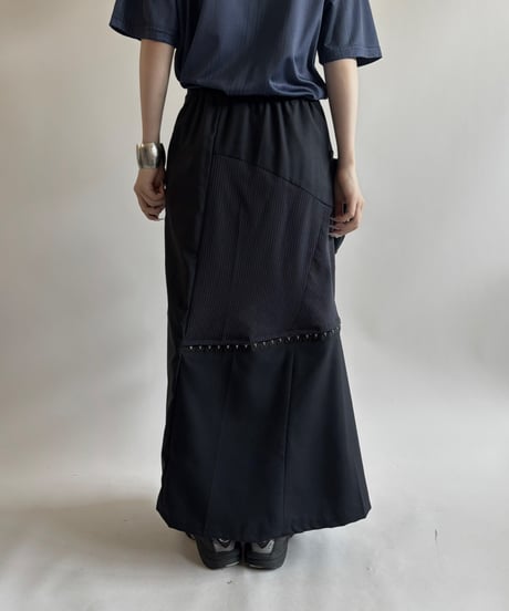 【RE;CIRCLE】 RE Suit Asymmetry Long Skirt/ 250717-016