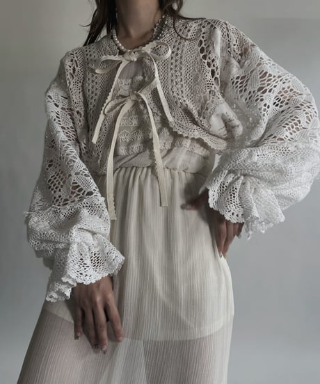 【RE;CIRCLE】 RE Crochet Bolero / 220623-023