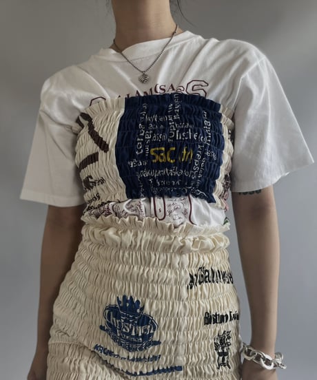 【RE;CIRCLE】RE Eco-Friendly Bag Shirring Tube Top / 230727-016
