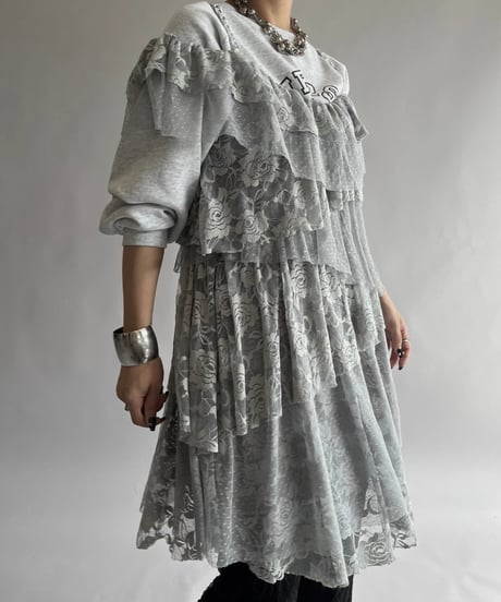 【USED】 Flower Patterned Tiered Camisole One-Piece/240928-022