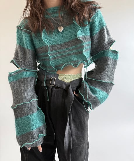 【RE;CIRCLE】 RE Mellow Knit Top/241226-005