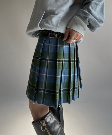 【USED】 Check Pattern Kilt Skirt /250118-014
