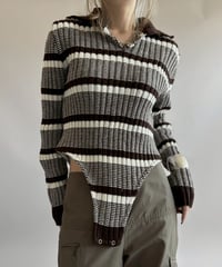 【RE;CIRCLE】 RE Rib Knit Leotard Top /261001-010