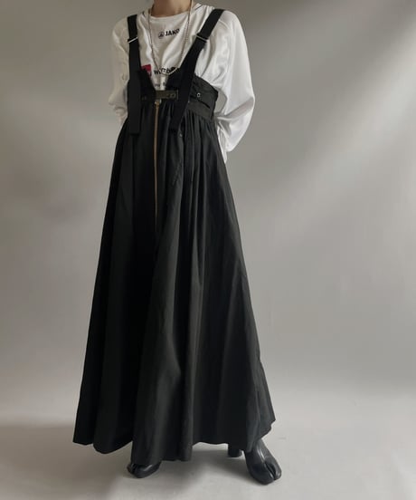 【2026SS最終 / RE;CIRCLE】 RE U.S Military Rebuild 2way One-piece (Black)/ ARMY-02