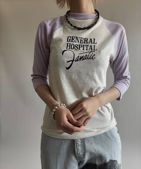 【USED】 70~80's General Hospital Raglan T-Shirt  / 250531-018
