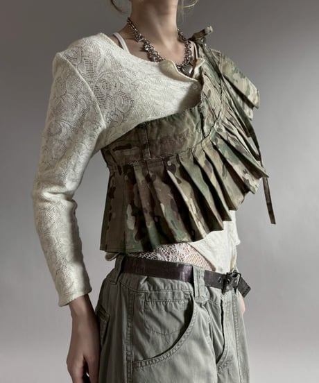 【RE;CIRCLE】 RE  Military Camouflage Wrap Skirt / 260226-013