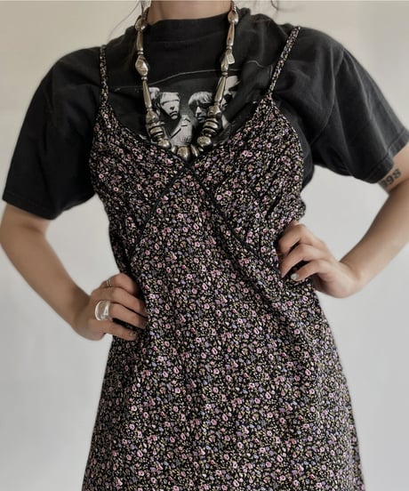 【USED】 Flower Printed Camisole One-piece / 220528-008