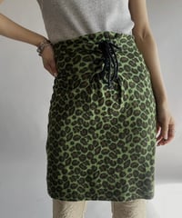 【USED】 Leopard Patterned Mini Skirt/  240224-021