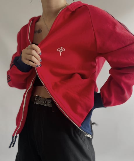 【USED】 Jersey Zip Up Hoodie / 230930-002
