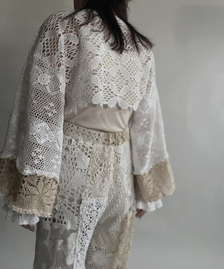 【RE;CIRCLE】 RE Crochet Cord Top / 220623-016