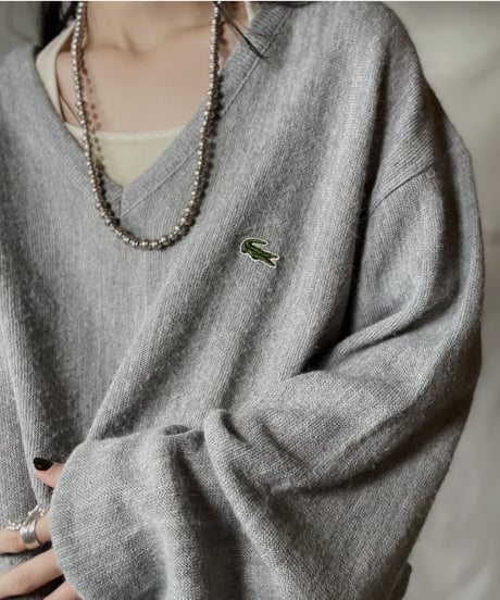 【USED】 LACOSTE Acrylic Knit ⑨ / 220111-021