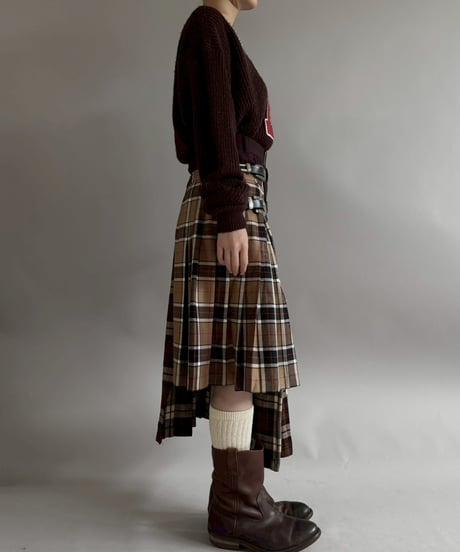 【RE;CIRCLE】 RE Kilt Long Skirt / 260108-002