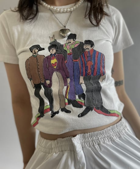 【USED】 Hand Paint  T-Shirt  /240608-007