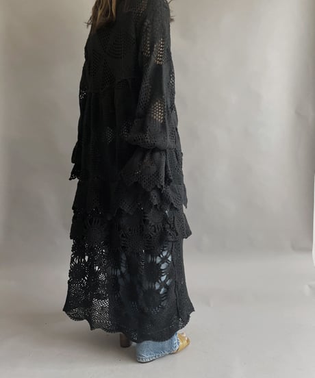 【RE;CIRCLE】 RE Crochet One-piece Black / 230330-008