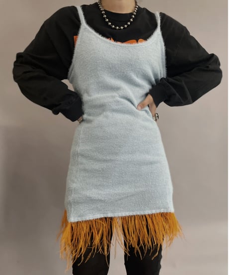 【USED】 Knit Fringe One-piece / 230430-019