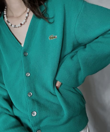 【USED】   LACOSTE Knit Cardigan⑥/211126-014