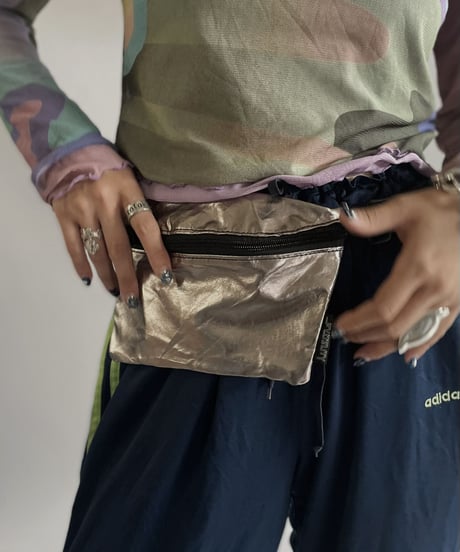 【USED】 Silver Waist Bag / 231009-004