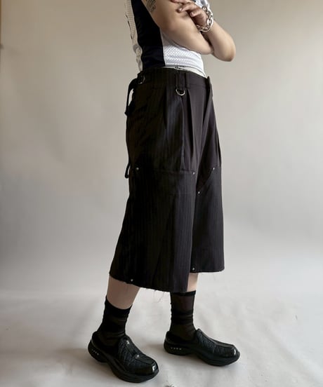 【RE;CIRCLE】 Re Suit Double Knee Shorts / 250612-006