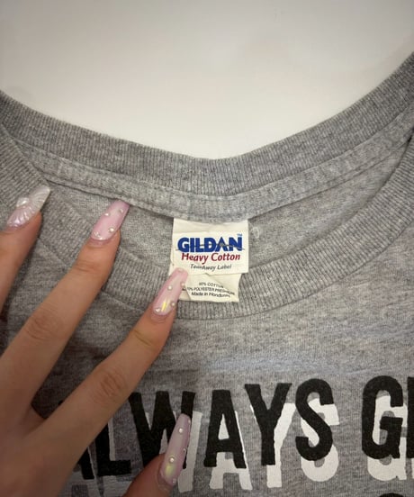 【USED】 RESIZED GILDAN I ALWAYS GIVE 100% AT WORK T-Shirt / 250802-003