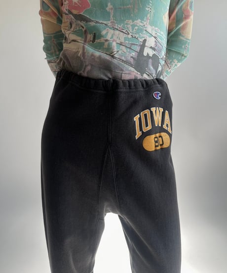 【USED】 Made in USA 80's Champion Reverse Weave Sweat Pants IOWA /250201-016