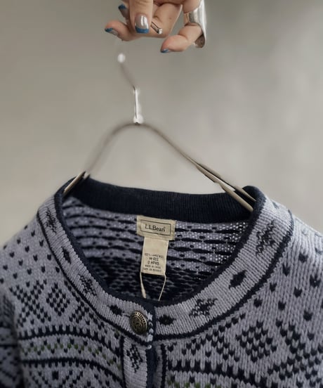 【USED】 Wool100% L.L.Bean Tirolean Knit Top /240120-010