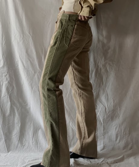 【RE;CIRCLE】 Remake Corduroy Side Line Pants⑦/210317-011