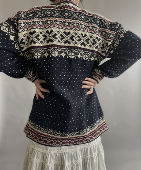 【USED】 Tyrolean Knit Cardigan / 230121-025