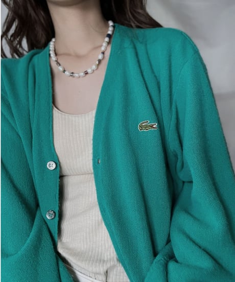 【USED】   LACOSTE Knit Cardigan⑥/211126-014