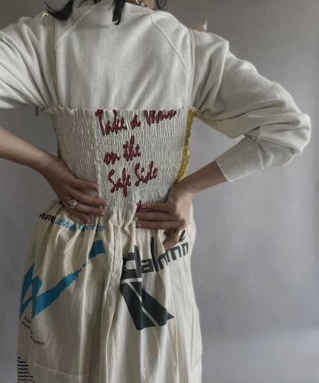 【RE;CIRCLE】RE Eco-Friendly Bag Shirring One-piece / 230427-009