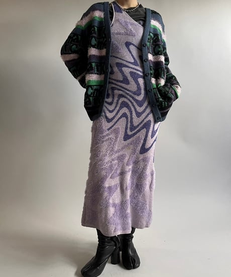 【USED】  House of Sunny Patterned Camisole Long One-Piece /250104-023