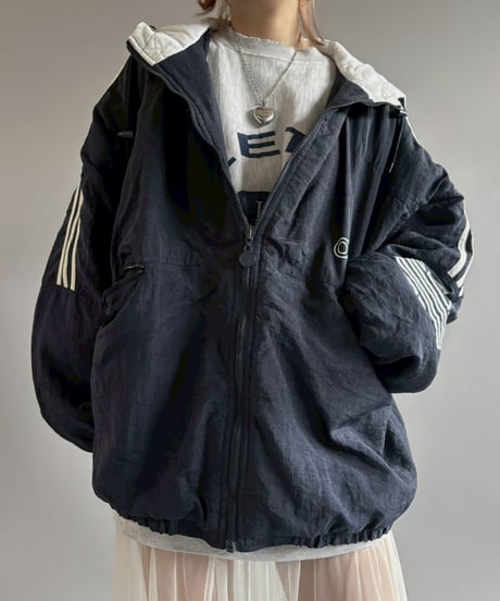 【USED】 80's adidas Padded Nylon Jacket / 251115-007