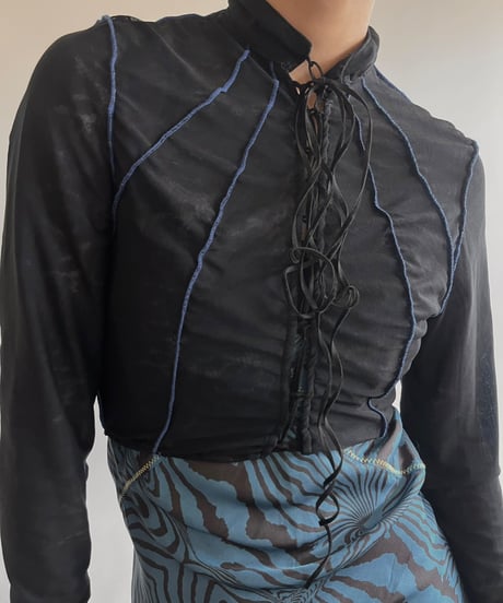 【USED】 Design L/S Sheer Top  / 250517-009