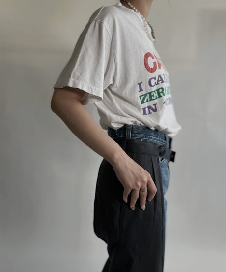 【USED】 Short Sleeved T-shirt “CAUTION” / 220625-012