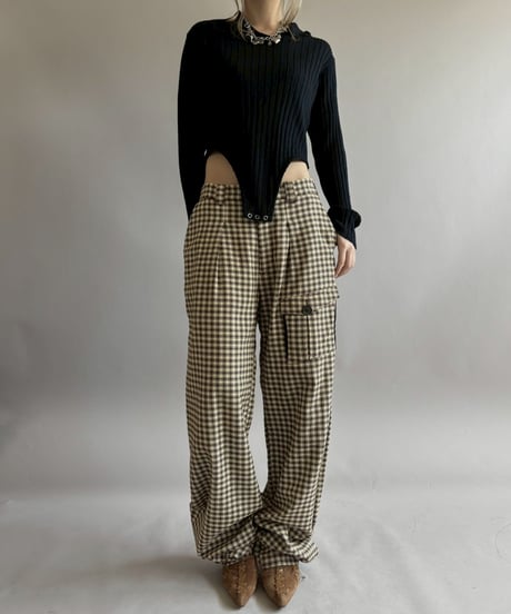 【RE;CIRCLE】 RE Rib Knit Leotard Top / 260416-004