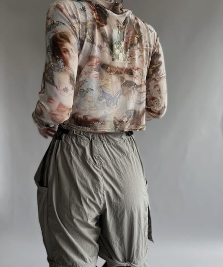 【USED】  Poly Long Sleeved Top / 220924-009