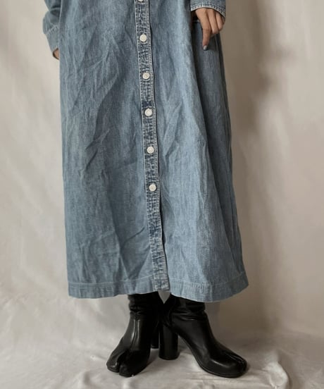 【USED】  Denim L/S One-piece/211014-054