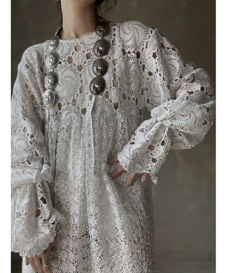 【RE;CIRCLE】 RE Crochet L/S One-piece⑤/20220317-025
