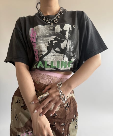 【USED】 03's Fruit of the Loom The Clash LONDON CALLING T-Shirt / 250614-007