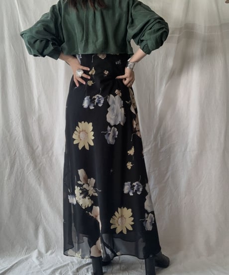 【UESD】 Flower Patterned S/S Dress/210613-003