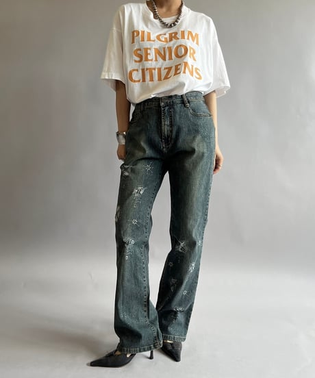 【USED】Made in USA Screen Stars Vest 90's PILGRIM T-Shirt /240824-041