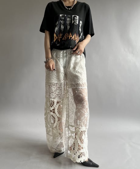 【RE;CIRCLE】 RE Crochet Patch Pants / 240829-001