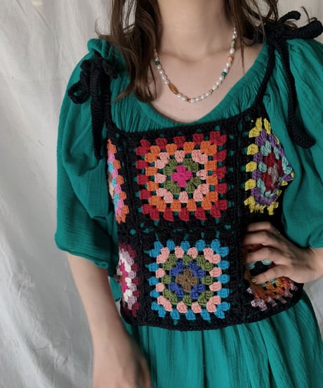 【NEW】 Granny Knit Bustier②/210421-020