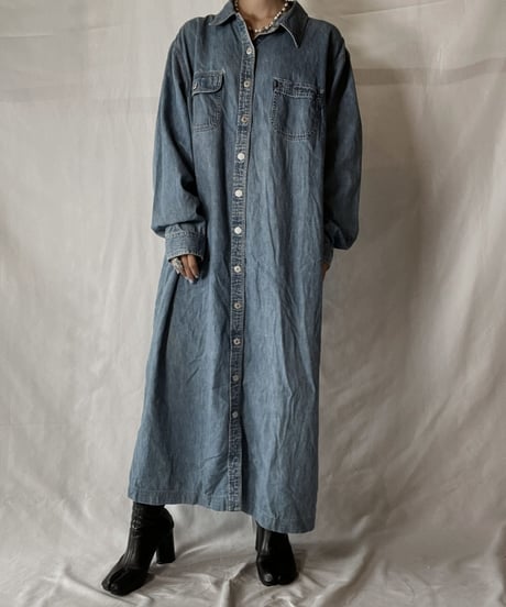 【USED】  Denim L/S One-piece/211014-054