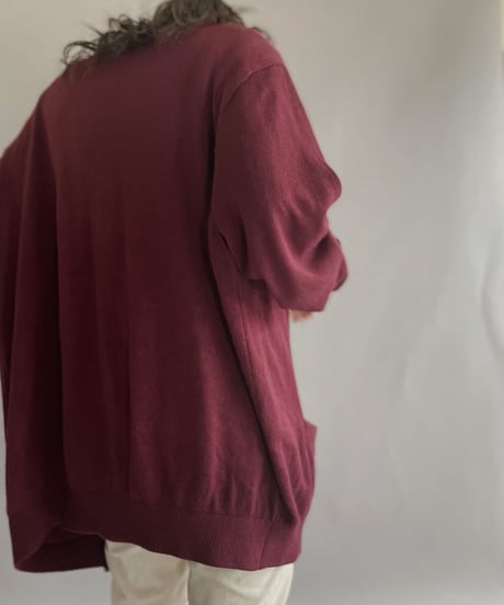 【USED】  Lettered Cardigan / 221105-014