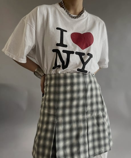 【USED 】Check Patterned Mini Skirt/ 240505-027