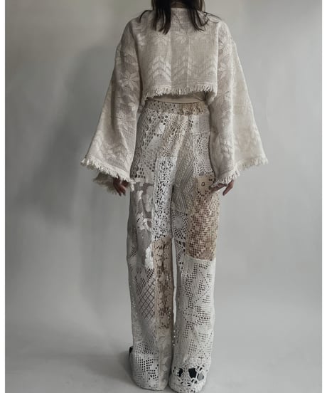 【RE;CIRCLE】 RE Crochet Lace Top / 220623-010